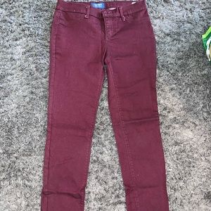 Maroon jeans